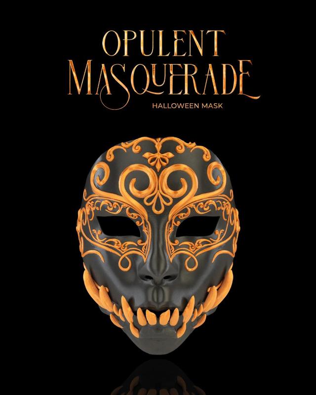 Opulent Masquerade Halloween Mask