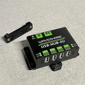 Waveshare USB-HUB-4U Mount for DIN Rail Bracket