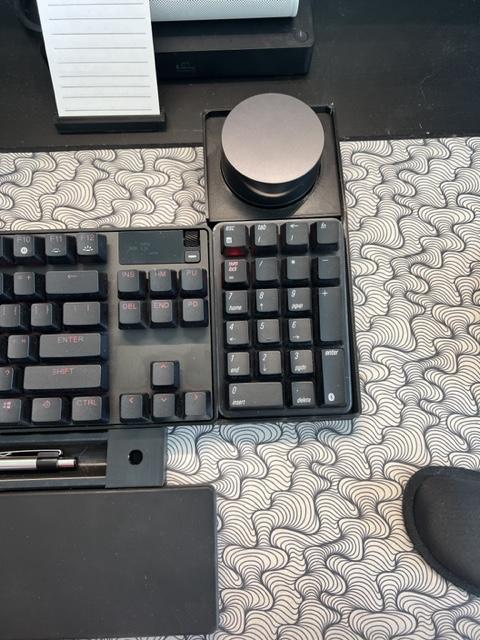 Number Pad Holder with Light Knob