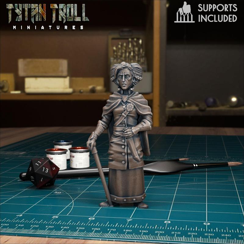 Curse of Strahd - Lady Watcher Mini [Pre-Supported]