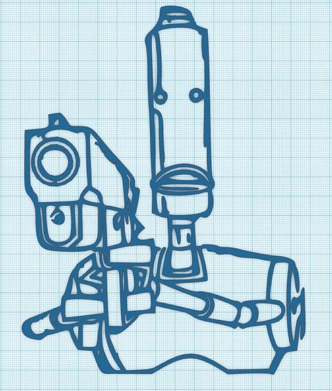 HELPER w/ GUN - VENTURE BROS - WALL ART