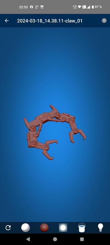 Tiny Space Orc Claws (6mm)