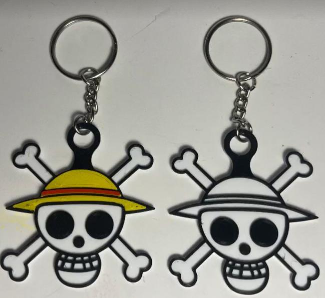 One Piece Keychain for Dual and Quad Color