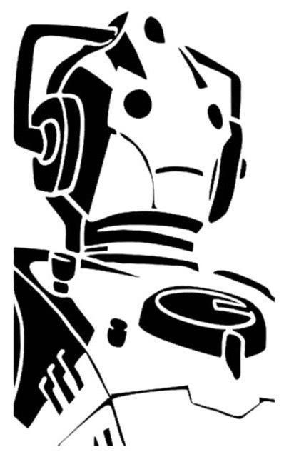 Cyber men stencil