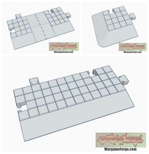 City Block Street Tile Expansion Set: Sloped Board End Tiles