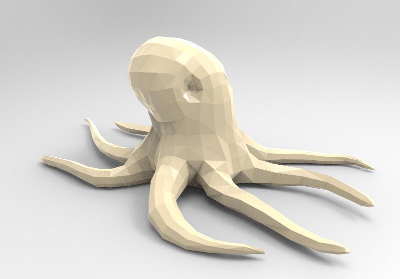 Octopus Low-poly