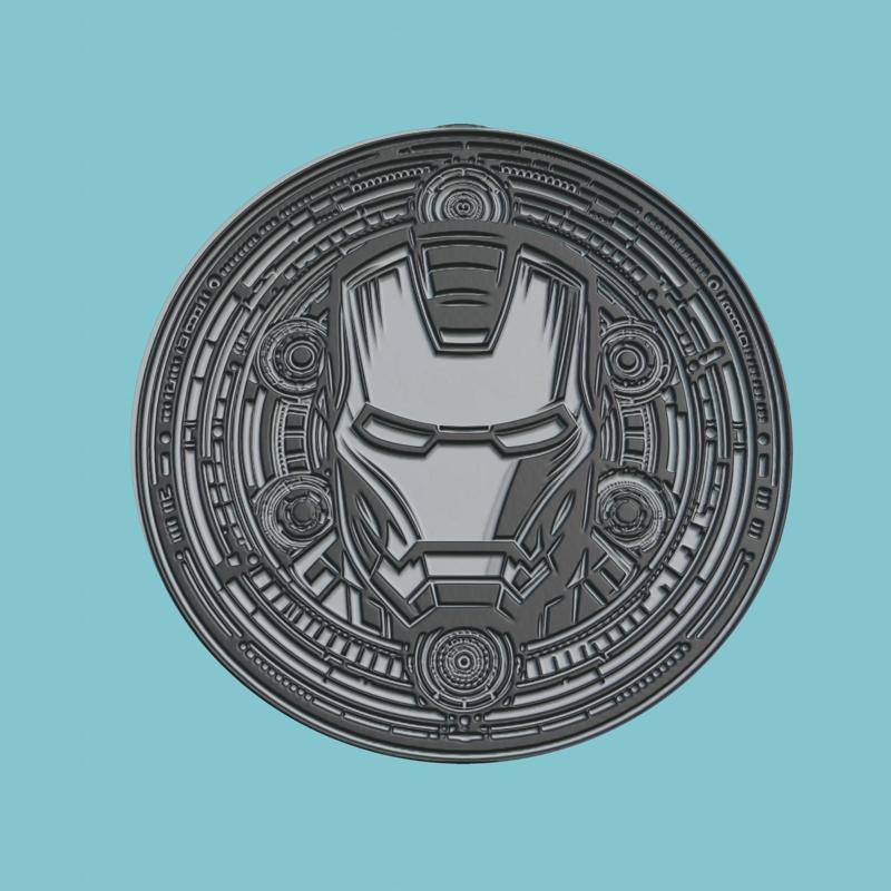 Iron Man 2 Medallion CNC Iron Man 2 3d Printer Obj Stl