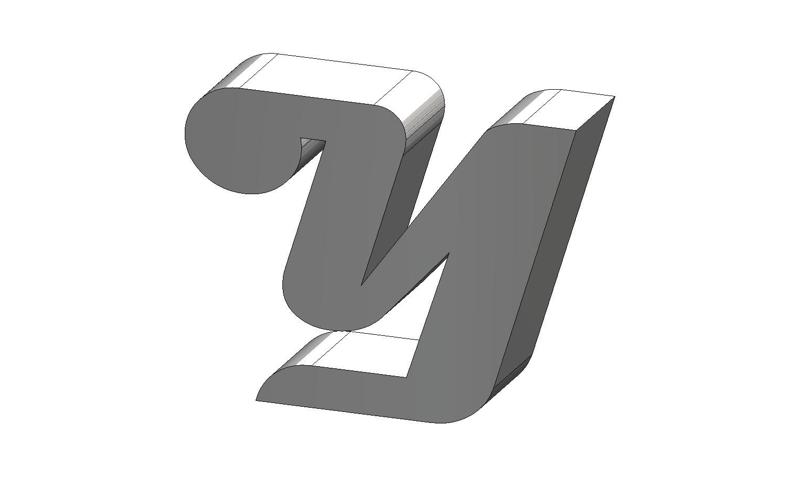 Y Letter Magneto Font Letter