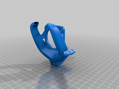 Sturdy v6 Hotend Fan Shroud and 5015 + 40 Fang Combo