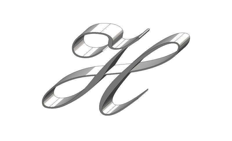 H Letter Palace Script MT Font