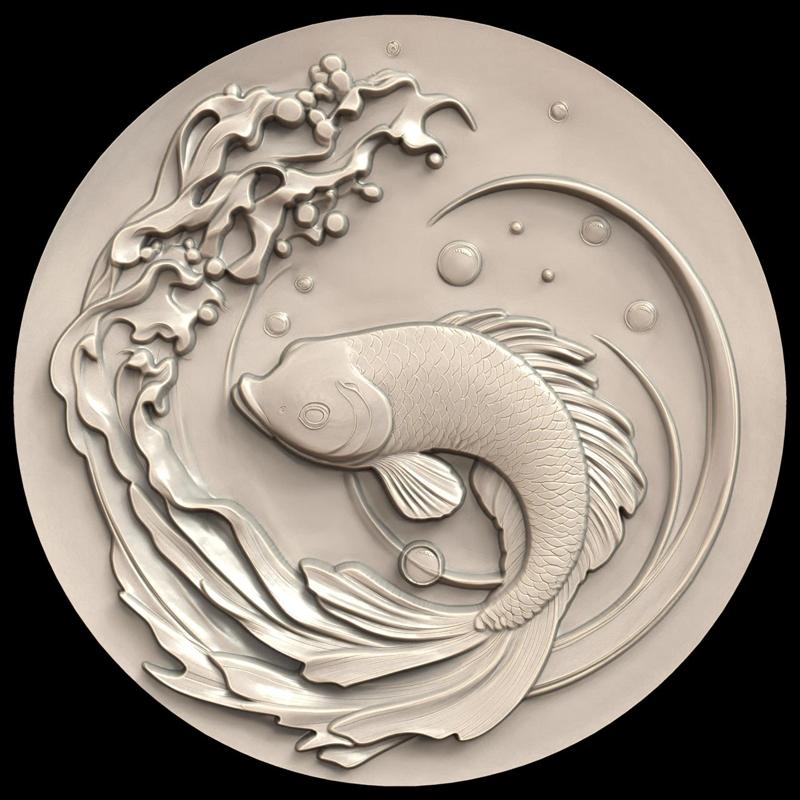 3D Model STL File for CNC Router/Laser & 3D Printer A Fish that Can Generate Explosive Bubbles