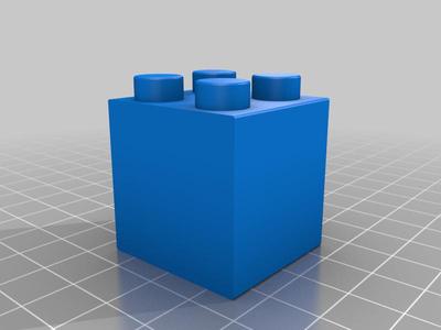 Duplo compatible 2x2 90 degree plane change block