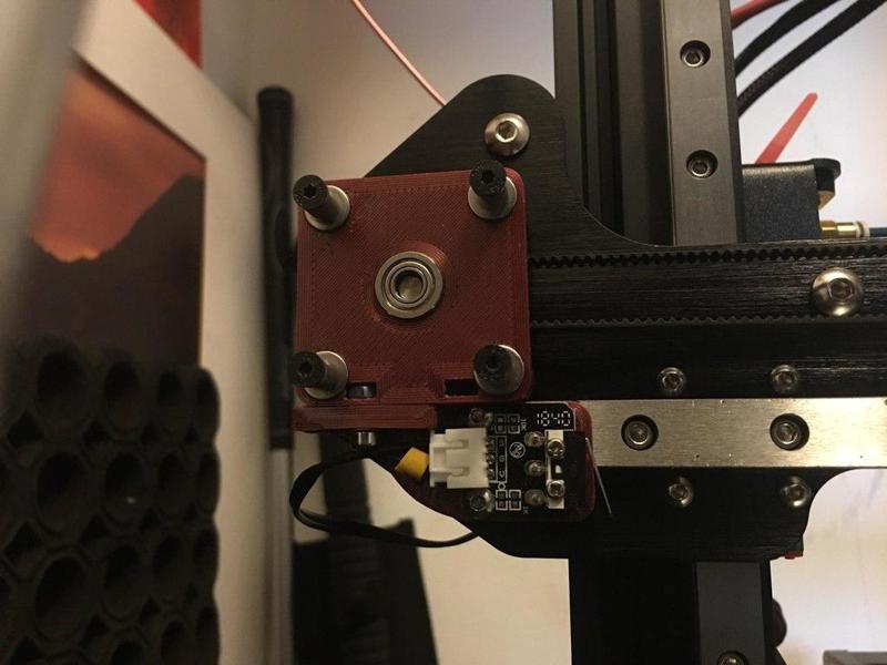3DFused Stepper-Shaft support and Adjustable End Stop mounting bracket