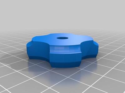 4 finger star knob thin