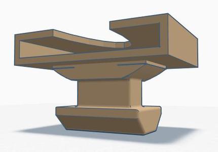 Slotted holder for Ender 3 top rail