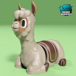 Alpi Cute Alpaca / Lama Articulated / Print-in-Place Flexi Animal Creature / Mammal Monster / Fantasy World Encounter