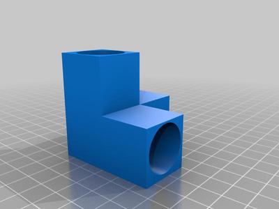 Corner connector 22mm hole for printer cover