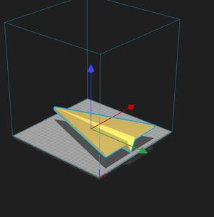 basic paper airplane (print in place)