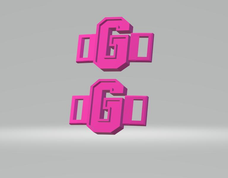 buckle for laces letter G