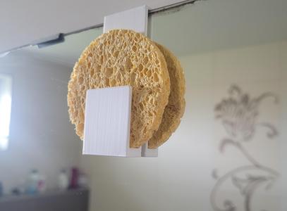 Holder sponges for cleaning and peeling the face DM