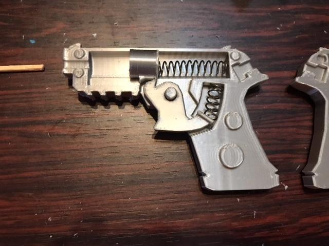 Keychain Pistol dents edition