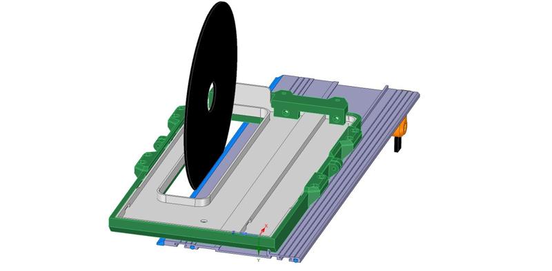 Bosch PKS66 Circular Saw to FSN Guide Rail adapter