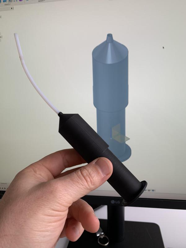 Syringe with 4mm opening for PTFE tube