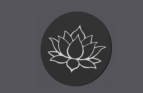 Lotus Flower Round Coaster