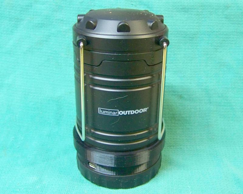 HFT Luminar Outdoor Popup Lantern 18650 battery & charger modification