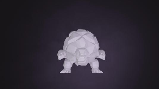 Pokemon Golem low poly