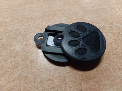 Dog tag with pocket / Hundemarke mit Fach