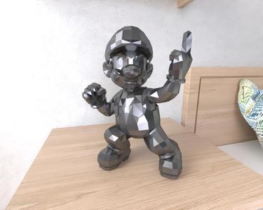 Mario Bros Cursed Finger Lowpoly