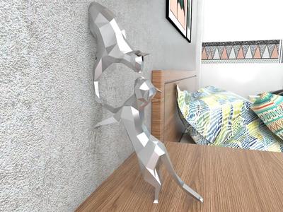 Cats Wall LowPoly
