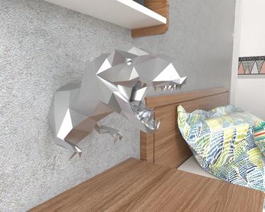 T rex Wall LowPoly