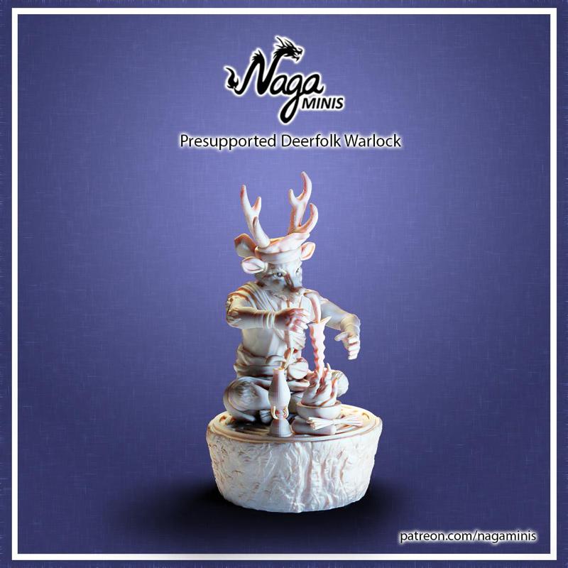 Deerfolk Warlock - Presupported