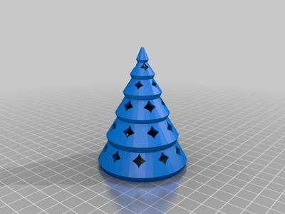 Christmas tree with LED tea light