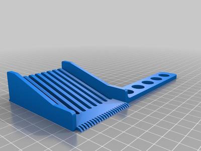 Fading/blending comb for left-handed