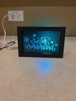 Winter Holiday Signs for Interchangeable Sign Light Box