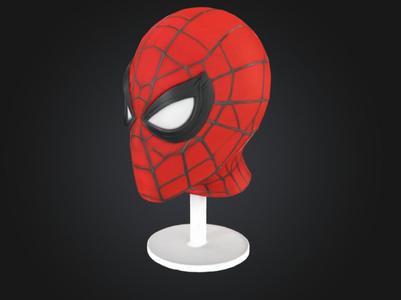 spiderman head sculpture