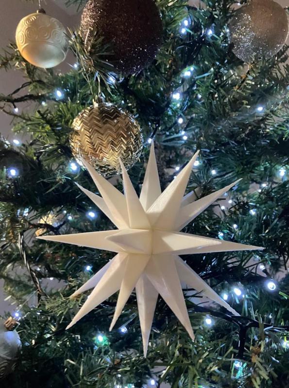 Moravian star ornament