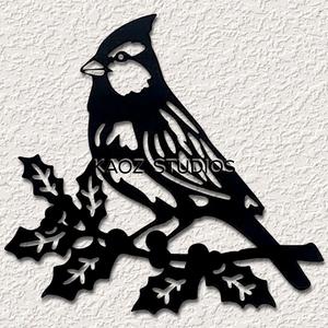 cardinal wall art bluejay wall decor bird decoration nature scenery