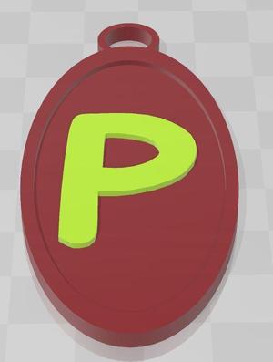 P KEYCHAIN 2.stl