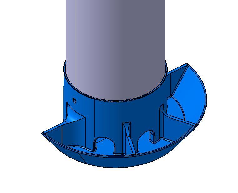 chicken feeder for Ø100 PVC pipe V2
