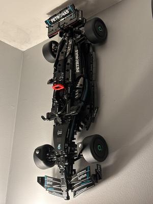 Lego 42171 Mercedes F1 vertical DOWNWARD facing wall mount