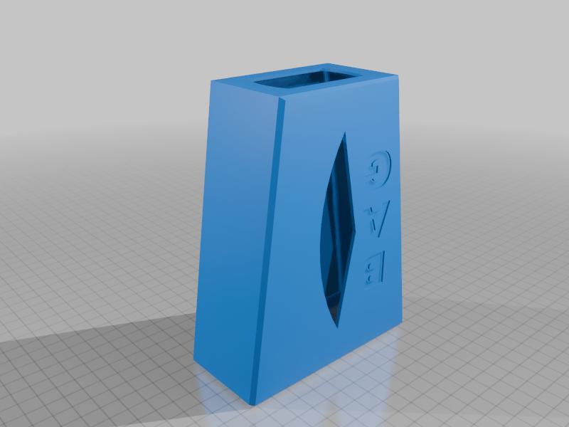 Grocery Bag Dispenser with Holes for Zip Ties to Hang it 