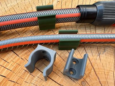 Garden Hose Wall Clamp 1/2" and 3/4" 