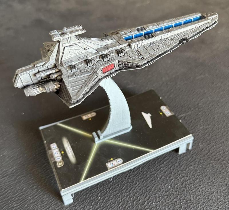 Star Wars Imperial Venator 2 with open bay doors and upgraded armament (Armada ready)