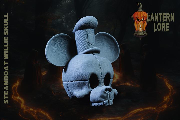 Steamboat Willie Skull (Pre Supported)
