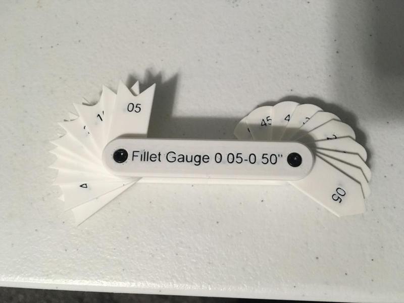 Fillet (Radius) Gauge 0.05 - 0.50 inch