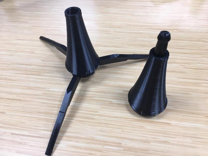 Support de Clarinette/Trompette pliable - Foldable clarinet/trumpet stand